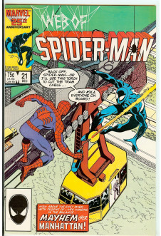 WEB OF SPIDER-MAN #21 9.0 front cover