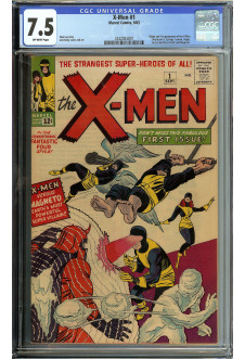 X-MEN #1 CGC 7.5 OW PAGES cover