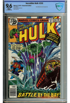 INCREDIBLE HULK #233 CBCS 9.6 WHITE PAGES front cover