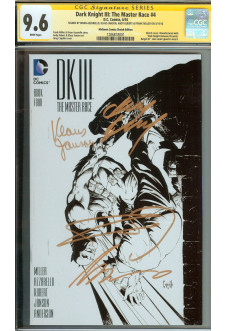DARK KNIGHT III: THE MASTER RACE #4 CGC 9.6 WHITE PAGES front cover