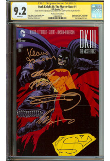 DARK KNIGHT III: THE MASTER RACE #1 CGC 9.2 WHITE PAGES front cover