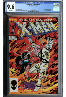 X-MEN #184 CGC 9.6 WHITE PAGES front cover