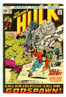 INCREDIBLE HULK #145 4.5 front cover