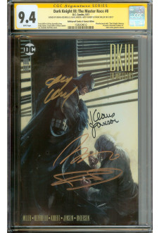 DARK KNIGHT III: THE MASTER RACE #8 CGC 9.4 WHITE PAGES front cover
