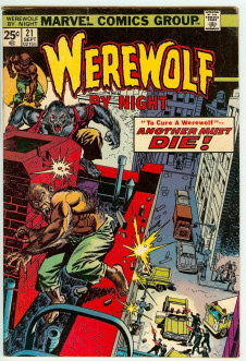 WEREWOLF BY NIGHT #21 5.0 front cover