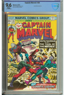 CAPTAIN MARVEL #38 CBCS 9.6 WHITE PAGES front cover