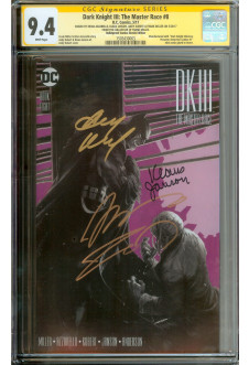 DARK KNIGHT III: THE MASTER RACE #8 CGC 9.4 WHITE PAGES front cover
