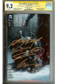 DARK KNIGHT III: THE MASTER RACE #4 CGC 9.2 WHITE PAGES front cover