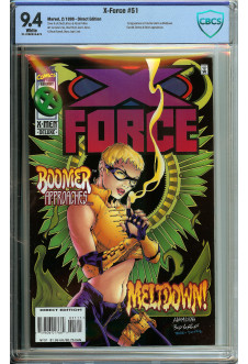 X-FORCE #51 CBCS 9.4 WHITE PAGES front cover