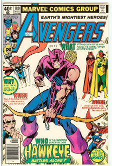 AVENGERS #189 7.5 front cover