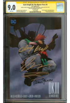 DARK KNIGHT III: THE MASTER RACE #8 CGC 9.0 WHITE PAGES front cover