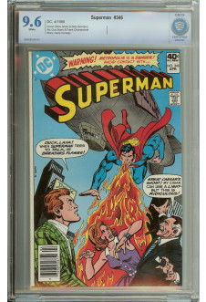 SUPERMAN #346 CBCS 9.6 WHITE PAGES front cover