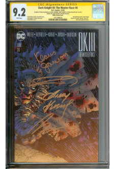 DARK KNIGHT III: THE MASTER RACE #6 CGC 9.2 WHITE PAGES front cover