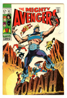 AVENGERS #63 8.5 front cover