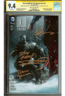 DARK KNIGHT III: THE MASTER RACE #4 CGC 9.4 WHITE PAGES front cover