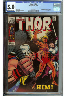 THOR #165 CGC 5.0 OW/WH PAGES front cover