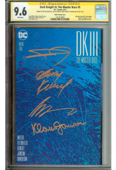 DARK KNIGHT III: THE MASTER RACE #5 CGC 9.6 WHITE PAGES front cover