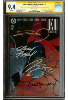 DARK KNIGHT III: THE MASTER RACE #9 CGC 9.4 WHITE PAGES QUITELY front cover