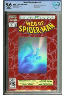 WEB OF SPIDER-MAN #90 CBCS 9.6 WHITE PAGES front cover