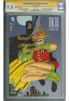 DARK KNIGHT III: THE MASTER RACE #1 CGC 9.8 WHITE PAGES front cover