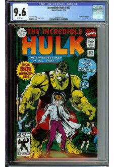 INCREDIBLE HULK #393 CGC 9.6 WHITE PAGES front cover