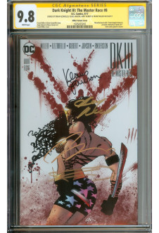 DARK KNIGHT III: THE MASTER RACE #8 CGC 9.8 WHITE PAGES front cover