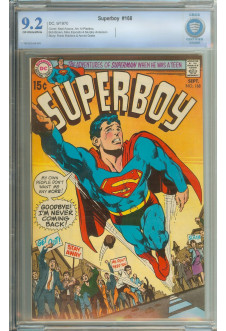 SUPERBOY #168 CBCS 9.2 OW/WH PAGES front cover