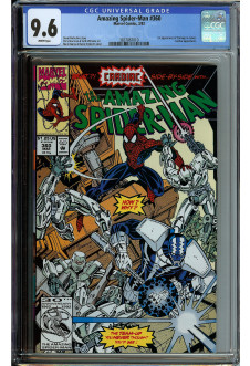AMAZING SPIDER-MAN #360 CGC 9.6 WHITE PAGES front cover