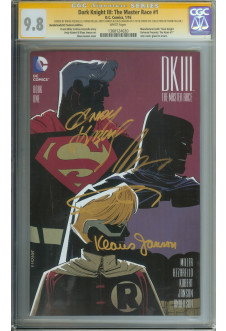 DARK KNIGHT III: THE MASTER RACE #1 CGC 9.8 WHITE PAGES front cover