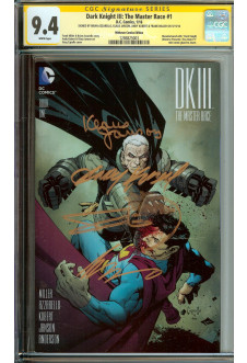 DARK KNIGHT III: THE MASTER RACE #1 CGC 9.4 WHITE PAGES front cover