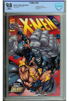 X-MEN #V2 #50 CBCS 9.8 WHITE PAGES front cover