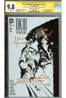DARK KNIGHT III: THE MASTER RACE #4 CGC 9.8 WHITE PAGES front cover