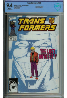 TRANSFORMERS #79 CBCS 9.4 WHITE PAGES front cover