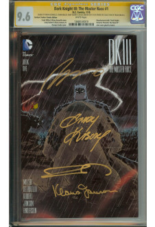 DARK KNIGHT III: THE MASTER RACE #1 CGC 9.6 WHITE PAGES front cover