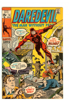 DAREDEVIL #74 7.5 front cover