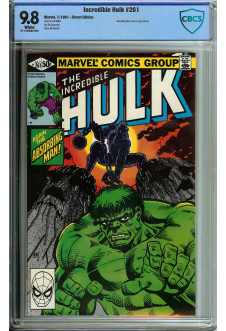 INCREDIBLE HULK #261 CBCS 9.8 WHITE PAGES front cover