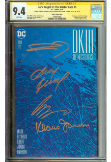 DARK KNIGHT III: THE MASTER RACE #5 CGC 9.4 WHITE PAGES front cover