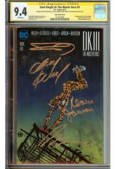 DARK KNIGHT III: THE MASTER RACE #5 CGC 9.4 WHITE PAGES front cover