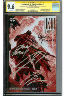 DARK KNIGHT III: THE MASTER RACE #9 CGC 9.6 WHITE PAGES front cover