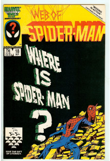WEB OF SPIDER-MAN #18 6.0 front cover