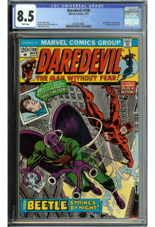 DAREDEVIL #108 CGC 8.5 WHITE PAGES front cover