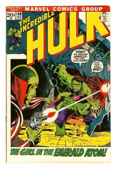 INCREDIBLE HULK #148 4.5 front cover