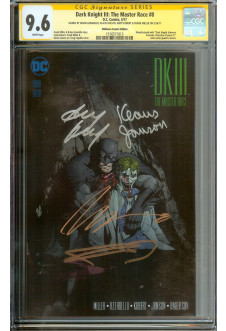 DARK KNIGHT III: THE MASTER RACE #8 CGC 9.6 WHITE PAGES front cover