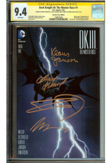 DARK KNIGHT III: THE MASTER RACE #1 CGC 9.4 WHITE PAGES front cover