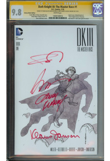 DARK KNIGHT III: THE MASTER RACE #1 CGC 9.8 WHITE PAGES front cover