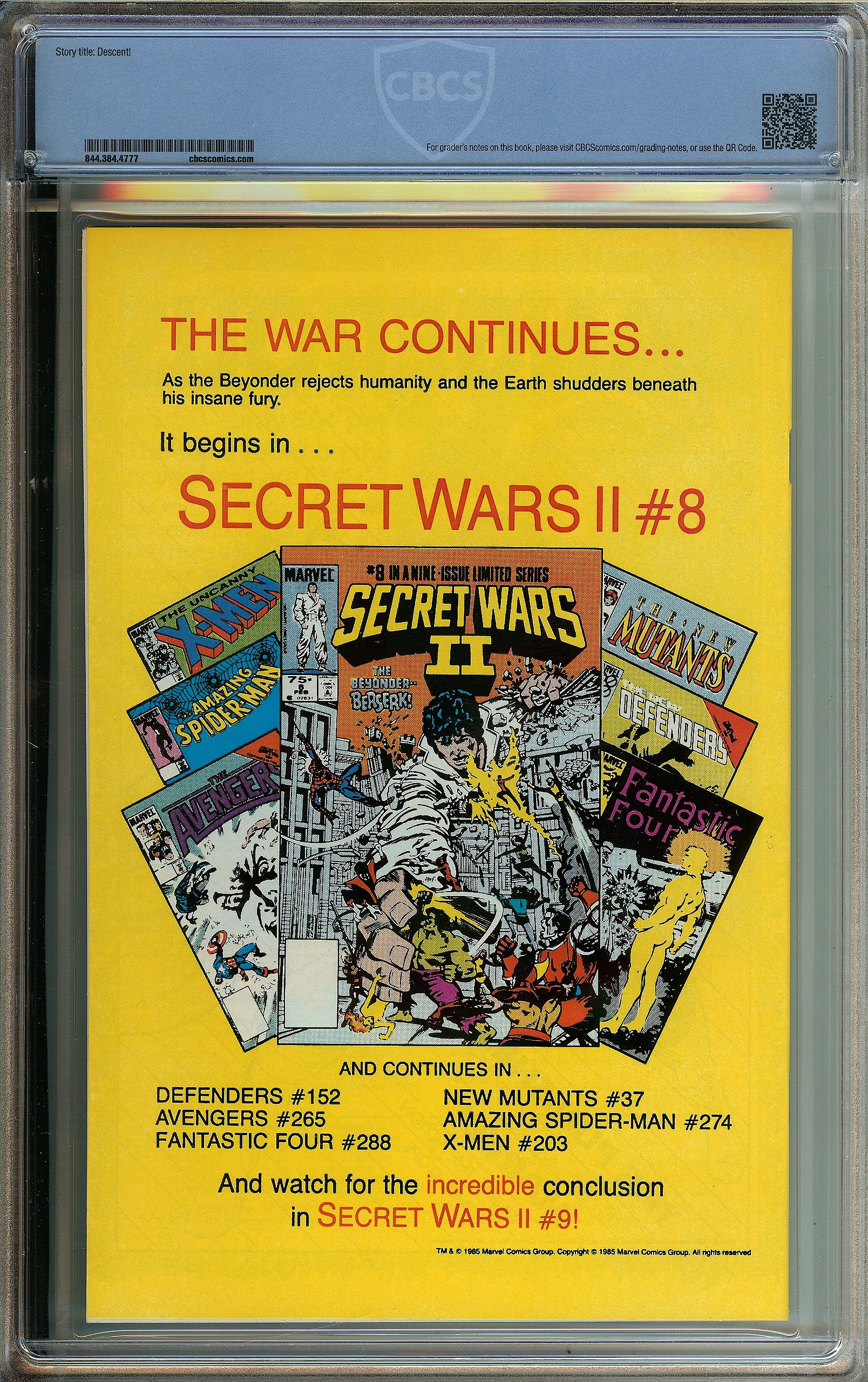 RED SONJA Back Cover