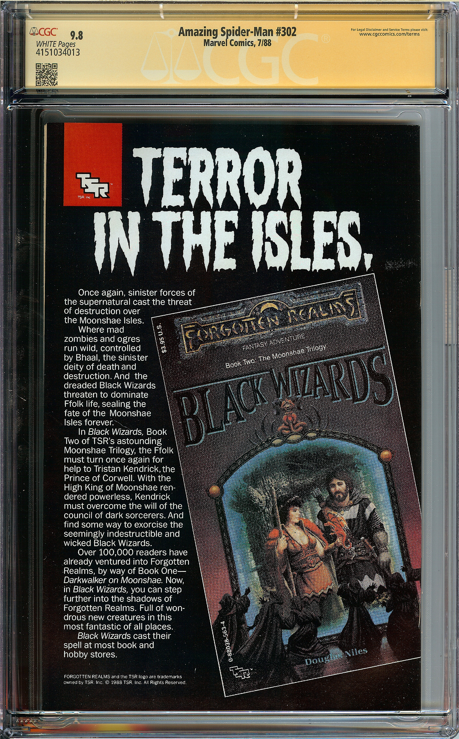 AMAZING SPIDER-MAN Back Cover