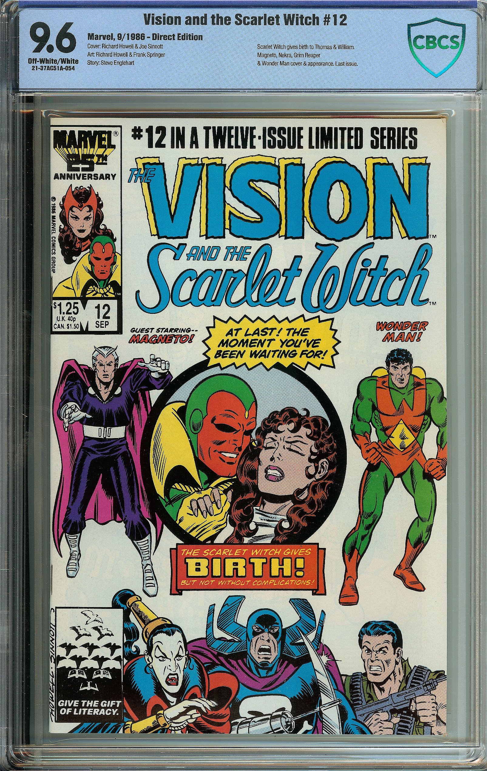VISION AND THE SCARLET WITCH #12 CBCS 9.6 OW/WH PAGES | Reece's Rare Comics