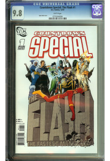 COUNTDOWN SPECIAL: THE FLASH #1 CGC 9.8 WHITE PAGES front cover