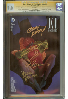 DARK KNIGHT III: THE MASTER RACE #1 CGC 9.6 WHITE PAGES front cover